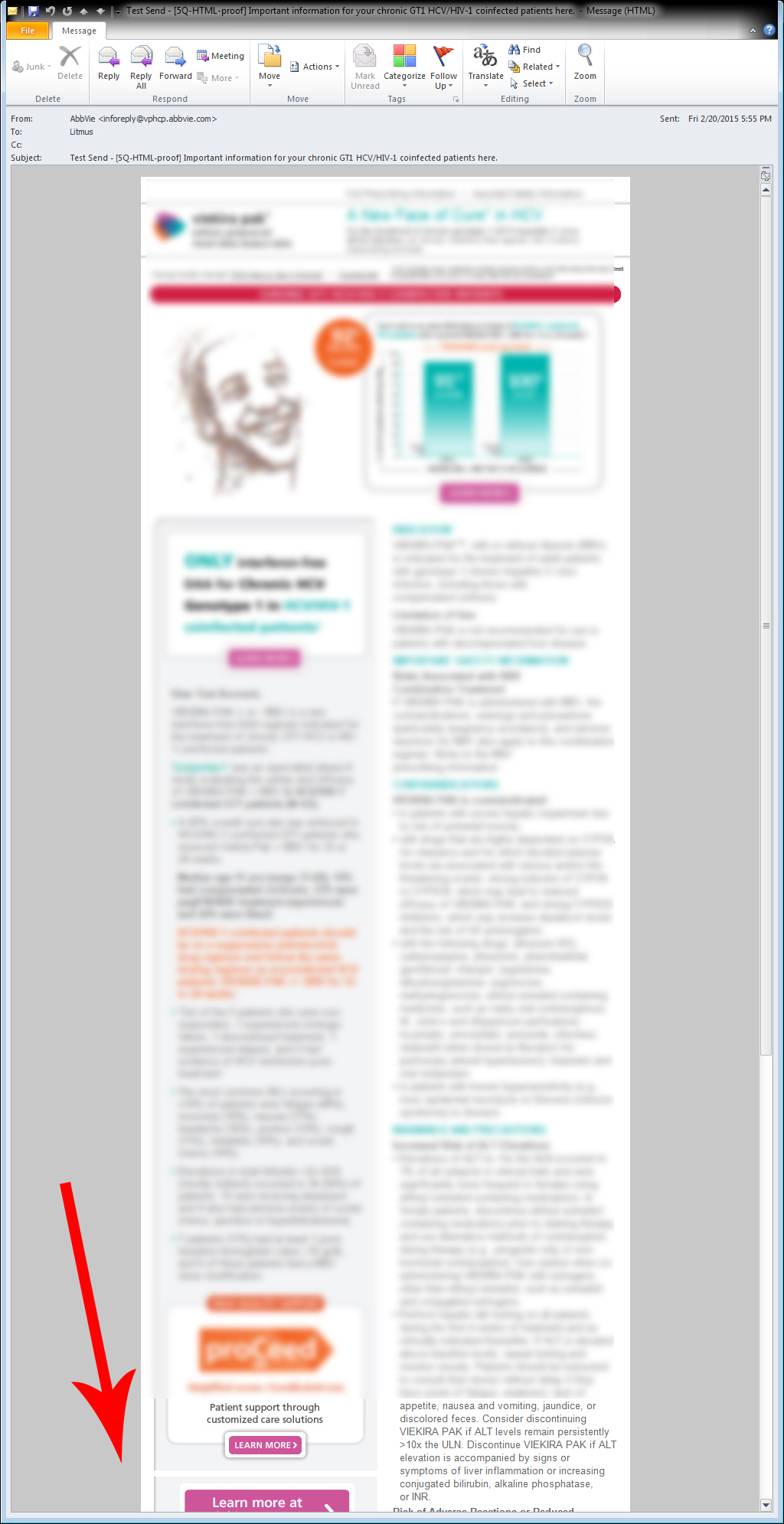 The screenshot of the rendering issue